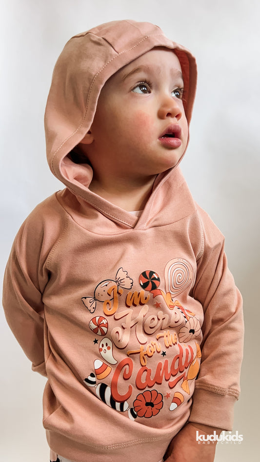 Organic Cotton Hoodie / Candy Blush