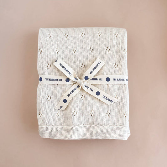 Heirloom Pique Blanket / Cream