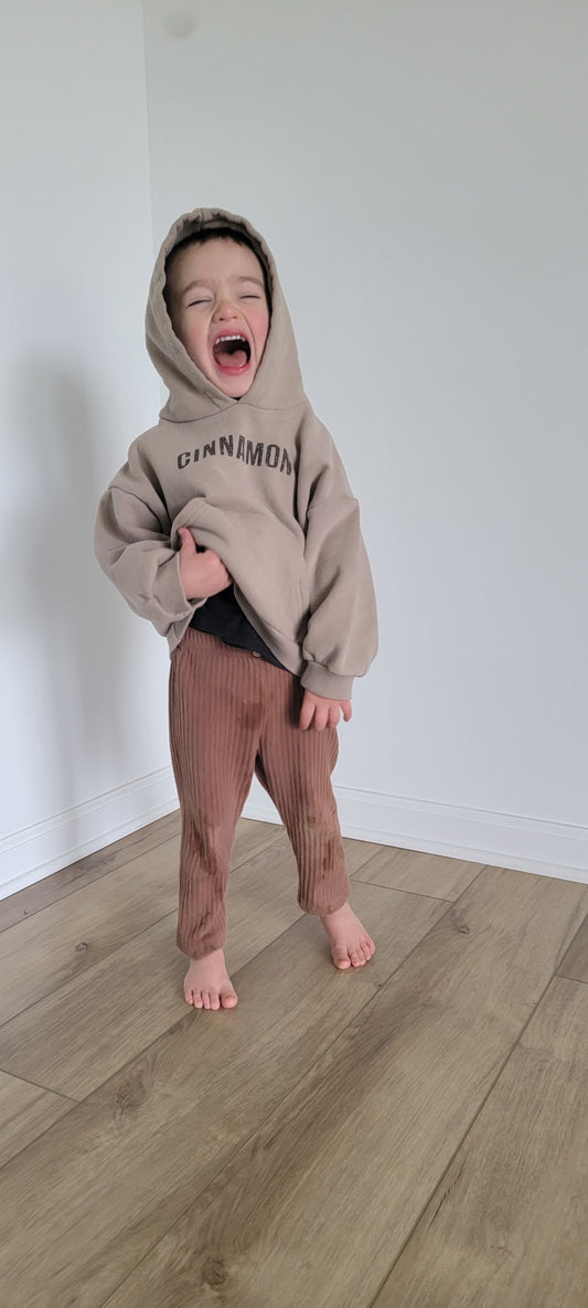 Ribbed Button Leggings