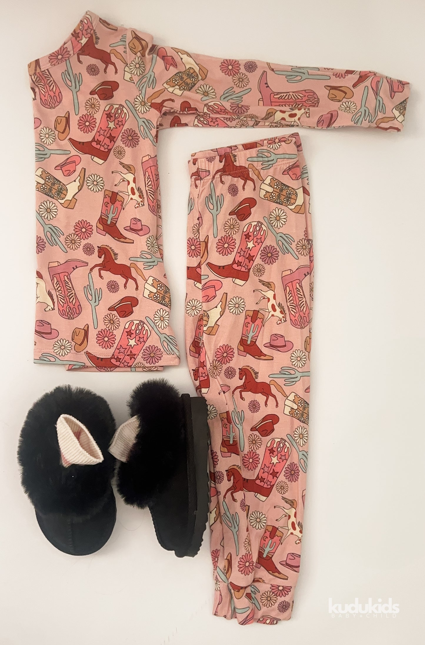 2-Piece Bamboo Pajamas / Cowgirl