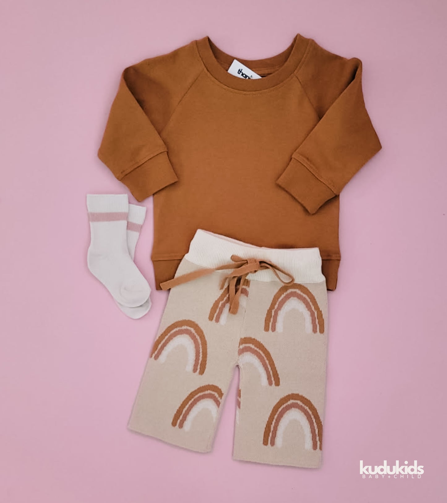 Organic Cotton Crewneck / Carmel
