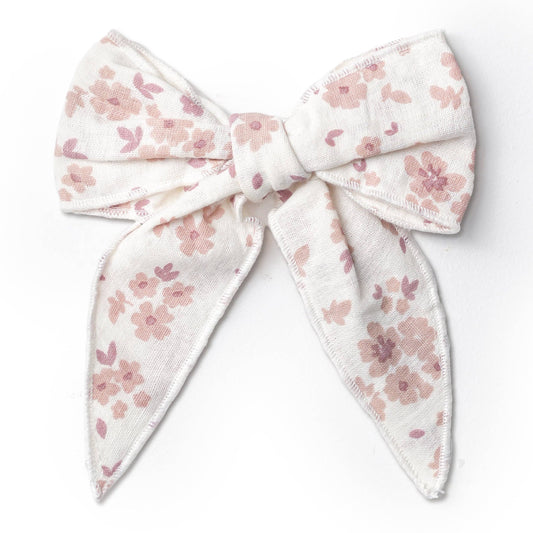 Organic Hair Bow Clip / Petit Floral