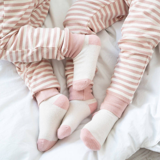 Organic Cotton Toddler 3 Pack Socks / Sugarplum