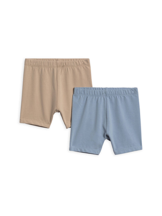 Organic Cotton Biker Shorts / Sky