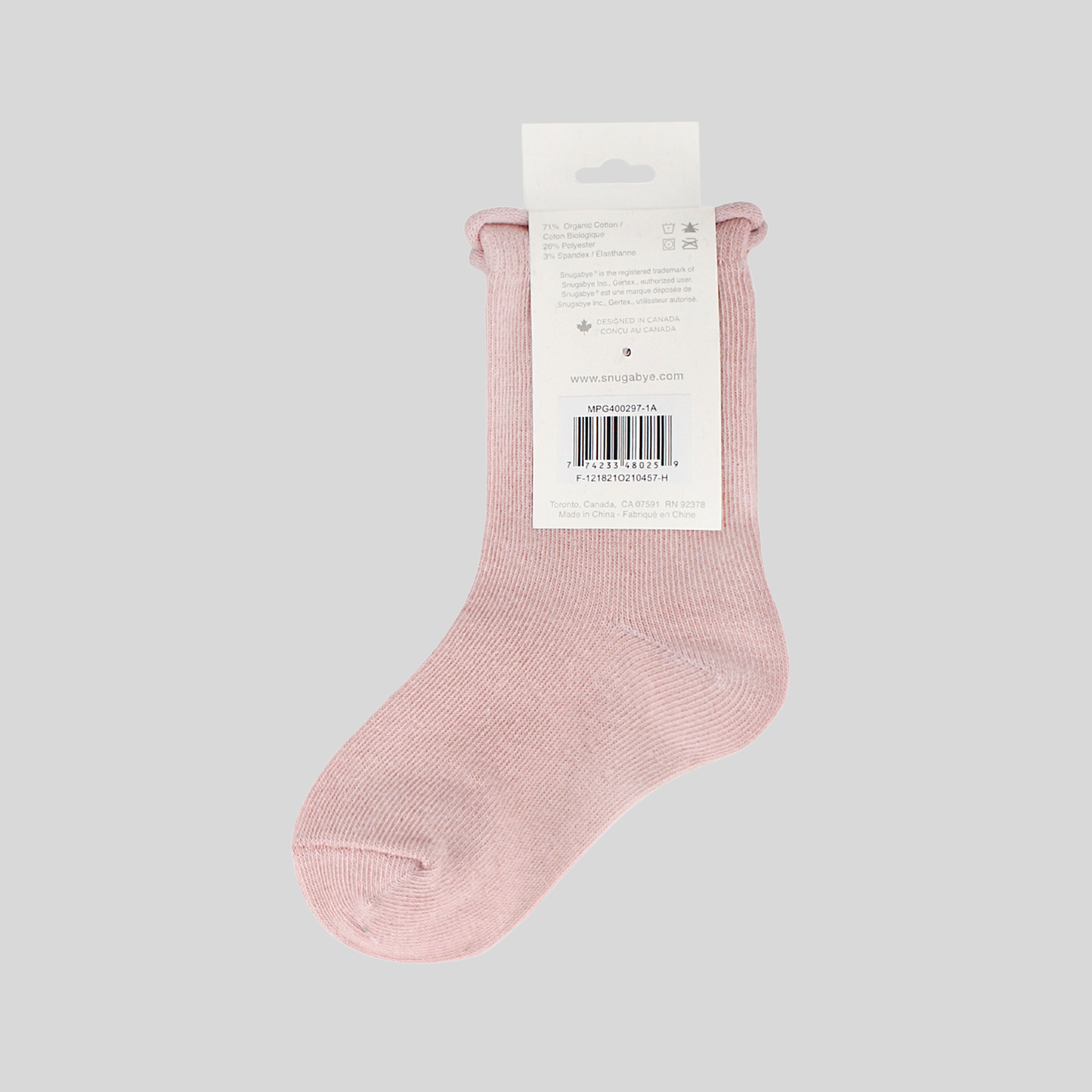 Organic Cotton Toddler 3 Pack Socks / Sugarplum