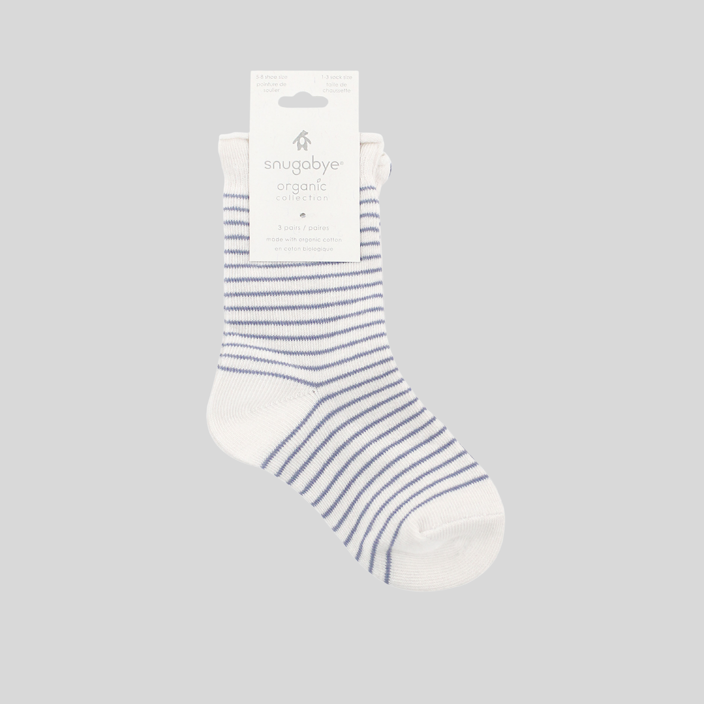 Organic Cotton Toddler 3 Pack Socks / Winter
