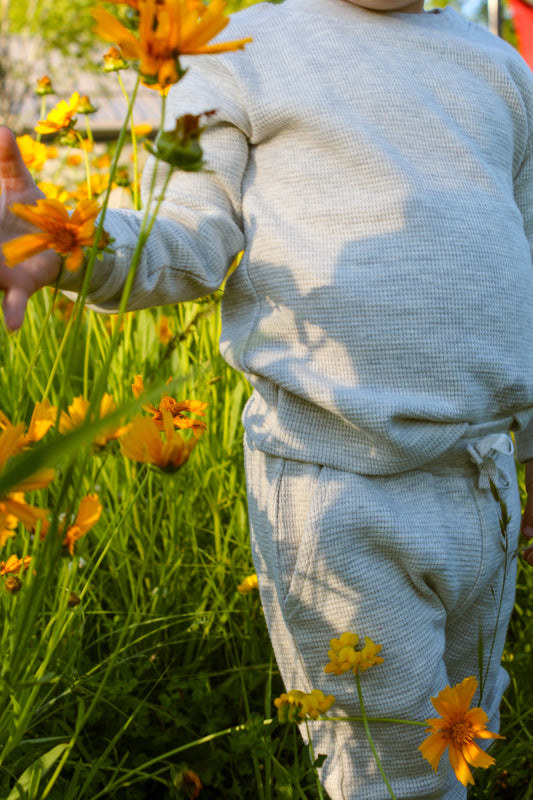 Organic Cotton Waffle Knit Jogger
