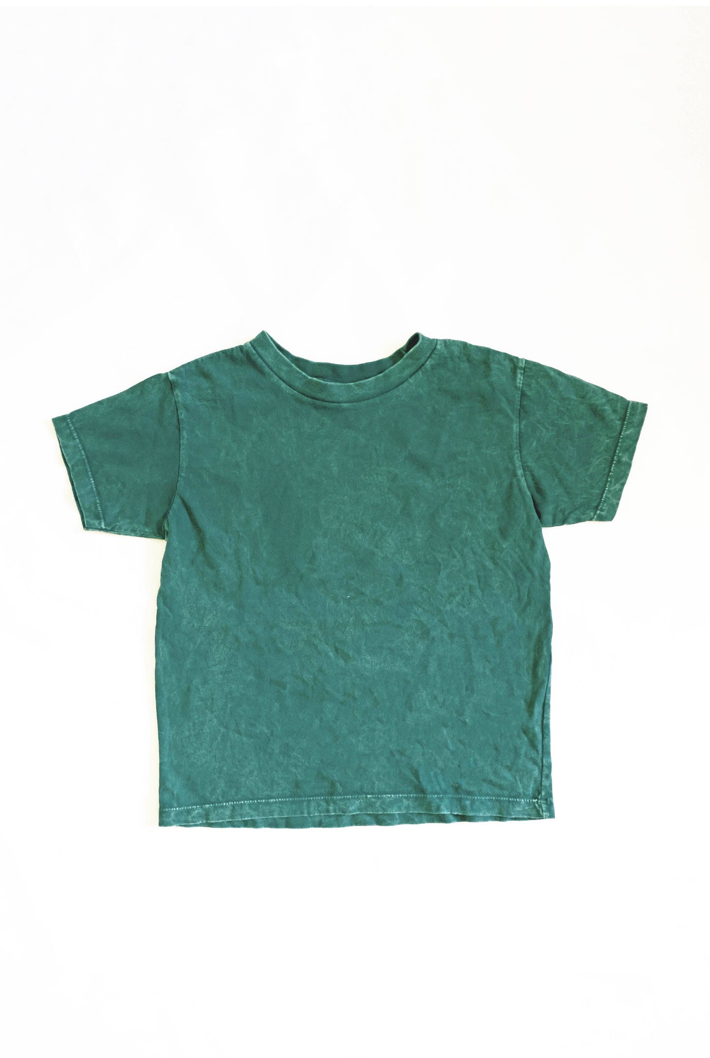 Cotton Mineral Washed Tee / Jade