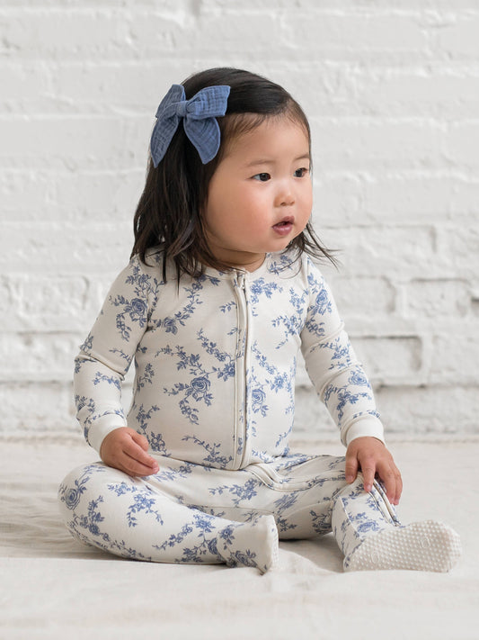 Organic Cotton Footed Sleeper/ Serena Floral