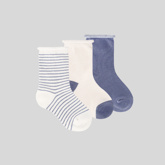 Organic Cotton Toddler 3 Pack Socks / Winter