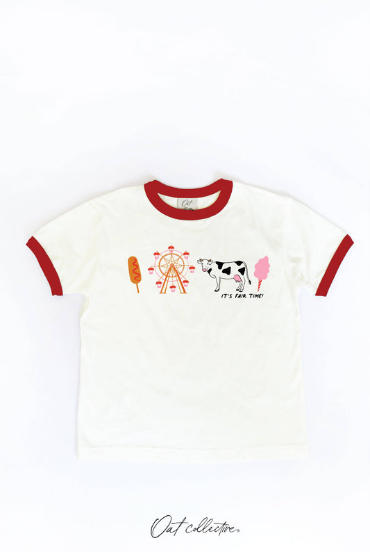 IT'S FAIR TIME! Toddler Ringer Graphic Top