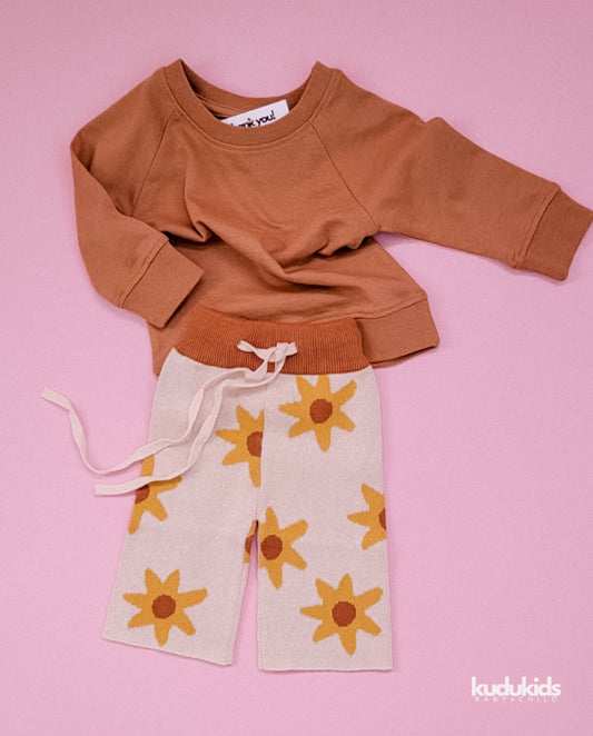 Organic Cotton Crewneck / Carmel