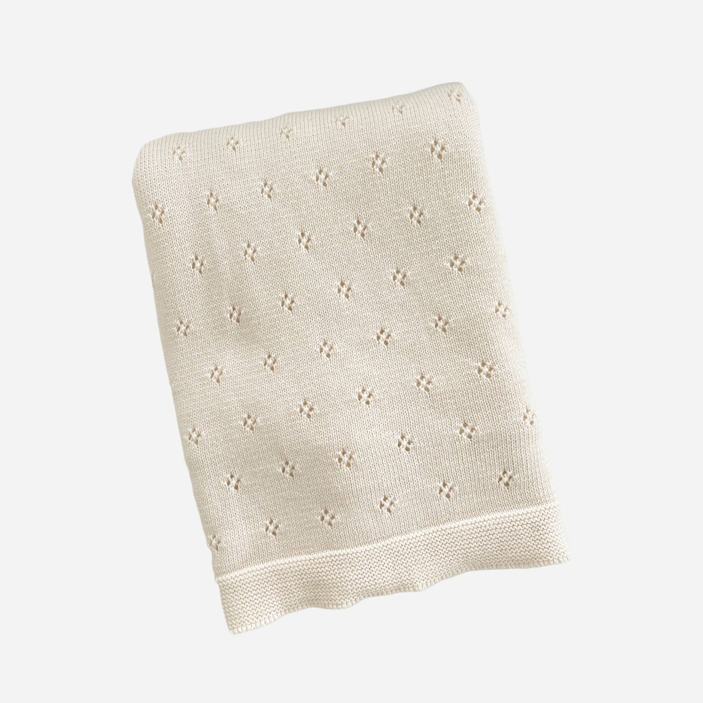 Heirloom Pique Blanket Cream Organic Cotton Baby Gift Summer