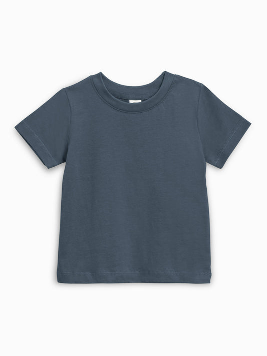Pumpkin Crewneck Tee / Navy
