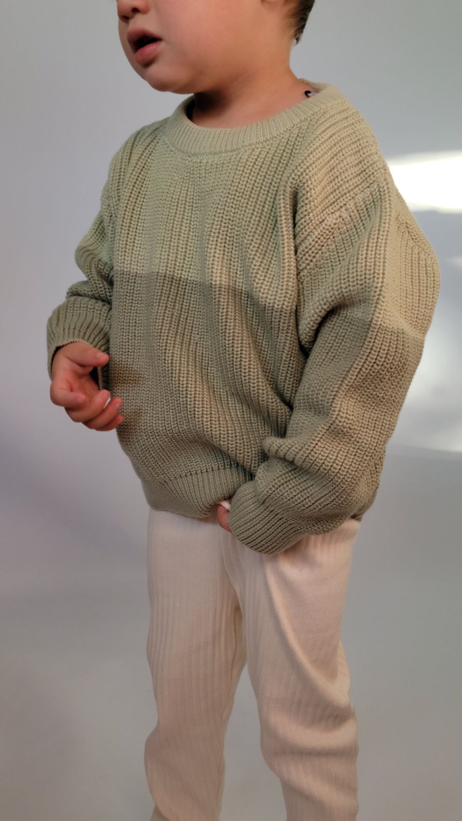 Colorblock Knit Sweater / Mint