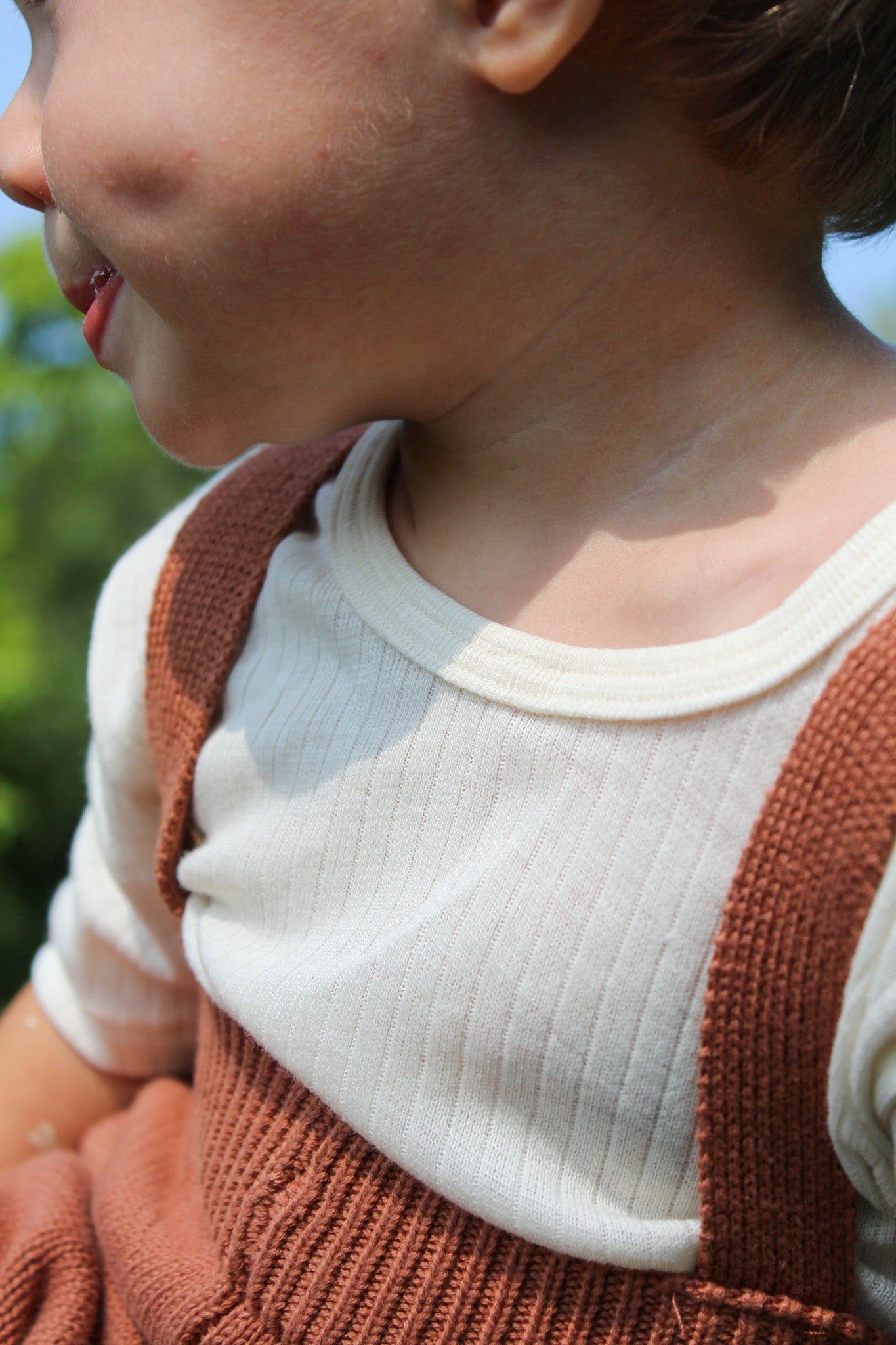 Organic Cotton Knit Suspenders