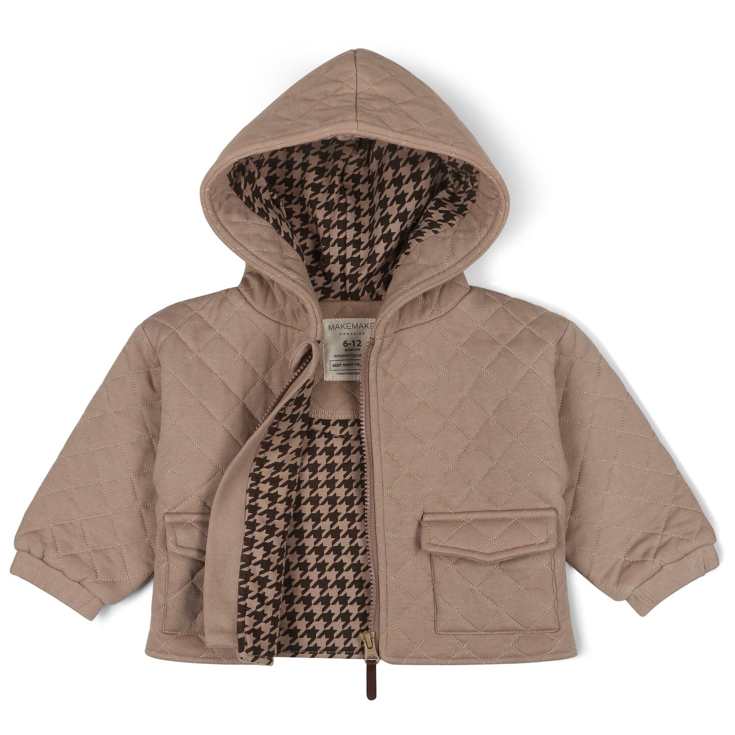 Quilted Hooded Jacket / Mocha