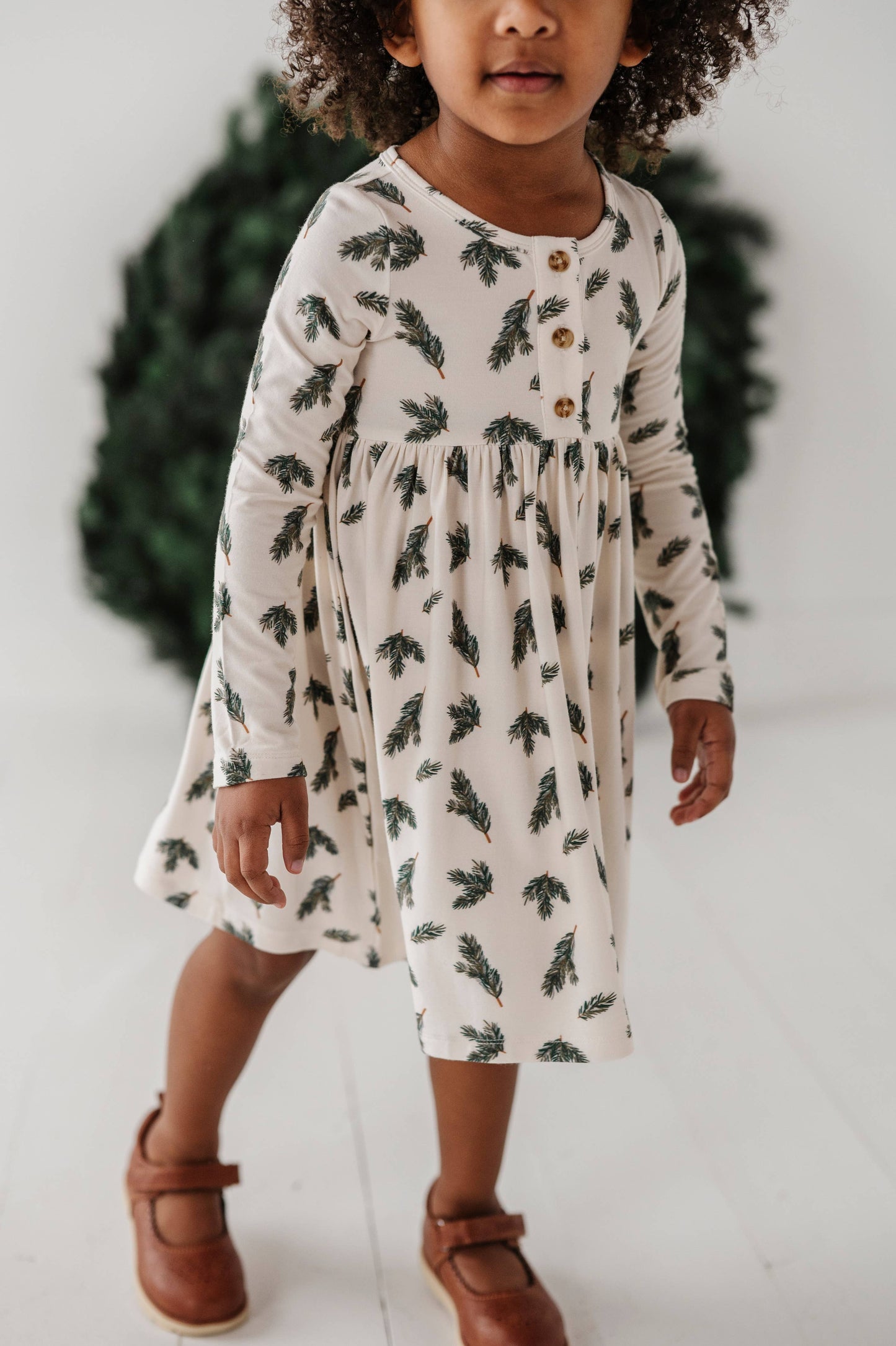 Bamboo Long Sleeve Henley Dress