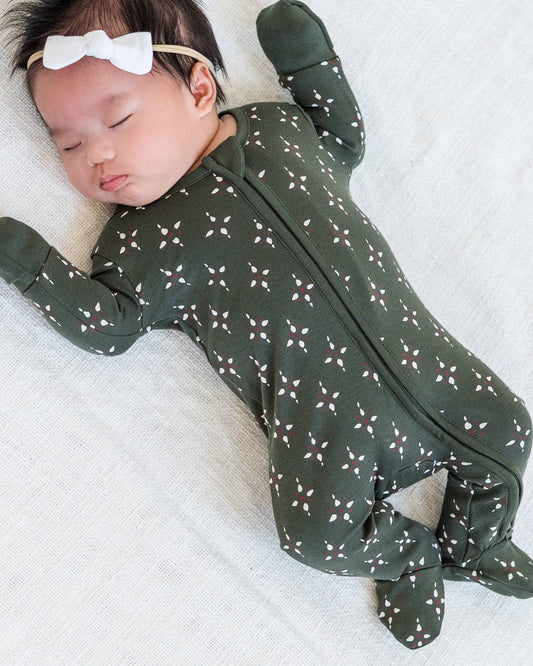Organic Cotton Zipper Sleeper /Holiday Collection