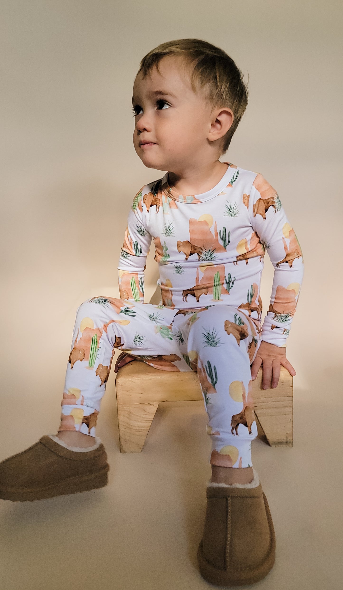 2-Piece Bamboo Pajamas / Bison