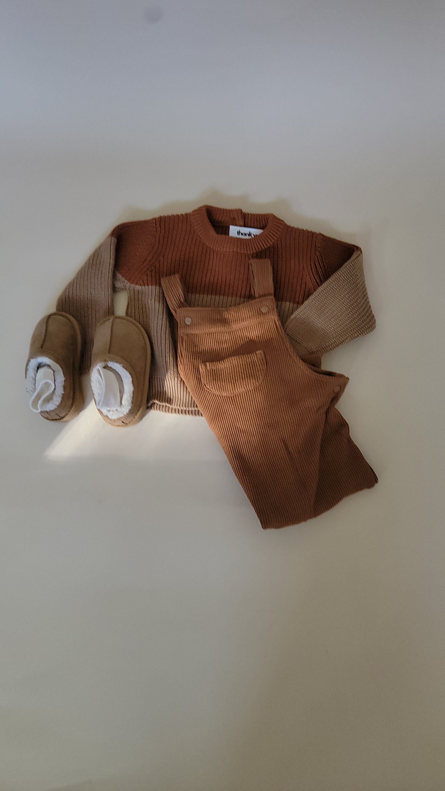 Colorblock Knit Sweater / Clay