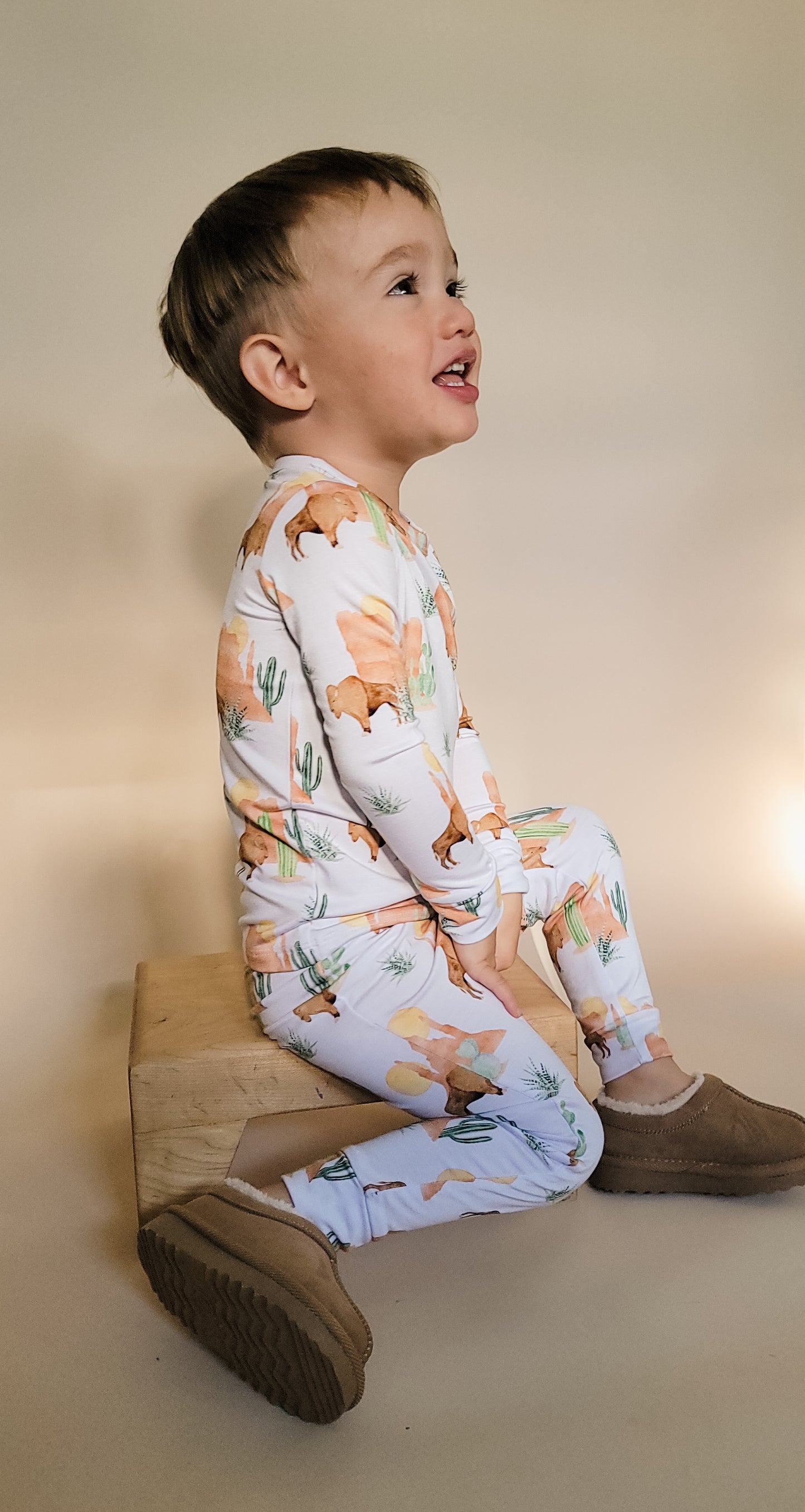 2-Piece Bamboo Pajamas / Bison